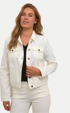 Kaffe Jeansjacke Zelina 10506287 Écru Regular Fit