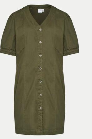 Vero Moda Curve Kleid für den Alltag Wild Gena 10302450 Grün Regular Fit