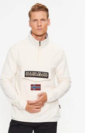 Napapijri Fleecejacke NP0A4HMZ Beige Regular Fit