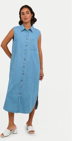 Kaffe Jeanskleid Louise 10508518 Blau Regular Fit