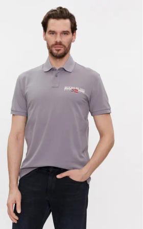Napapijri Poloshirt E-Aylmer NP0A4HTN Grau Regular Fit