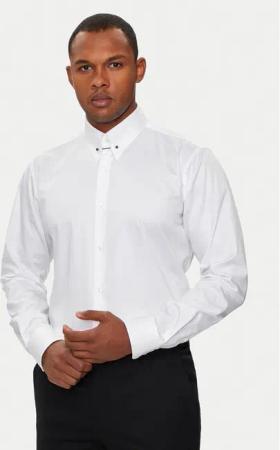 Hugo Hemd Vikko 50519847 Weiß Modern Fit