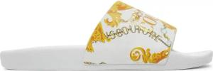 Versace Jeans Couture Pantoletten 77YA3SQ4 ZS834 Weiß
