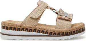 Rieker Pantoletten V79K8-60 Beige