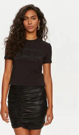 Versace Jeans Couture T-Shirt 76HAH6A8 Schwarz Regular Fit