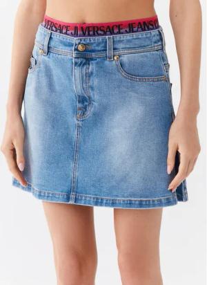 Versace Jeans Couture Minirock 74HAE85B Blau Regular Fit