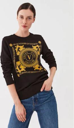 Versace Jeans Couture Sweatshirt 75HAIF07 Schwarz Regular Fit