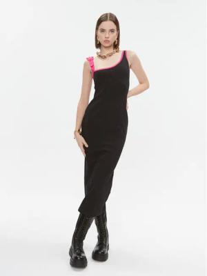 Versace Jeans Couture Kleid für den Alltag 75HAO976 Schwarz Slim Fit