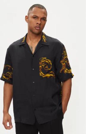 Versace Jeans Couture Hemd 76GAL2BW Schwarz Regular Fit