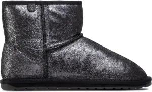 EMU Australia Schneeschuhe Wallaby Mini Metallic Teens T12358 Schwarz
