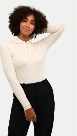 Kaffe Pullover Flora 10508952 Beige Slim Fit