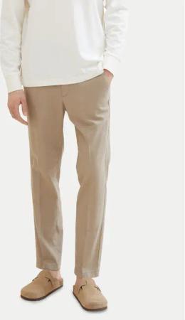 Tom Tailor Denim Stoffhose 1040251 Beige Tapered Fit