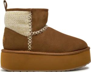 EMU Australia Schneeschuhe Stinger Knit Flatform W13143 Beige