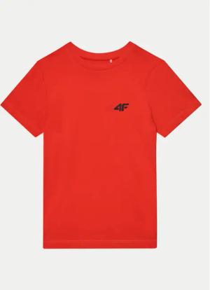 4F T-Shirt 4FJWMM00TTSHM1626 Rot Regular Fit