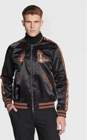J.Lindeberg Bomberjacke Eagle Varsity FMOW07327 Schwarz Regular Fit