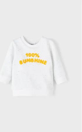 NAME IT Sweatshirt 13217669 Weiß Regular Fit
