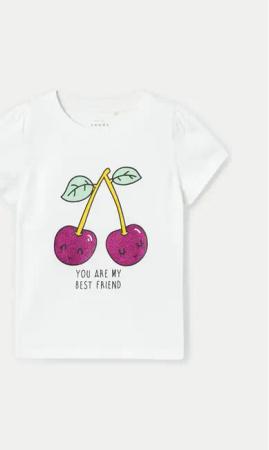 NAME IT T-Shirt Vibeke 13228146 Weiß Regular Fit