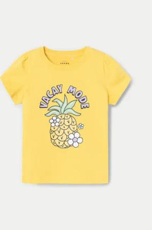 NAME IT T-Shirt Vibeke 13228146 Gelb Regular Fit