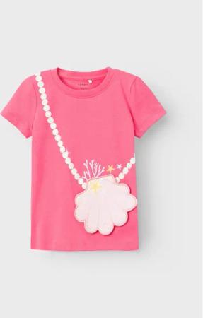 NAME IT T-Shirt Zuzzie 13226878 Rosa Regular Fit