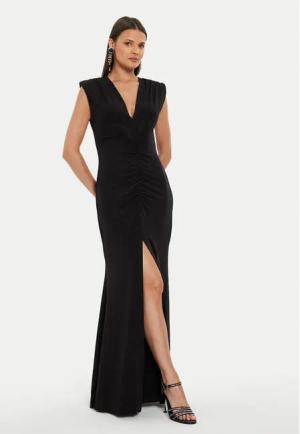 Rinascimento Abendkleid CFC0119825003 Schwarz Regular Fit