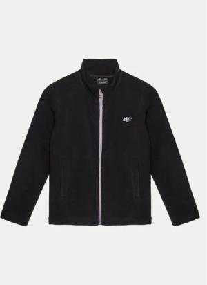 4F Fleecejacke 4FJWMM00TFLEF261 Schwarz Slim Fit
