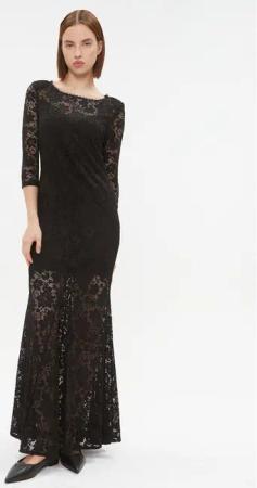 Rinascimento Abendkleid CFC0115558003 Schwarz Regular Fit