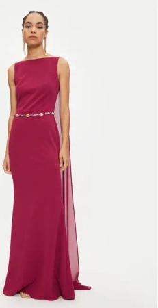 Rinascimento Abendkleid CFC0120016003 Dunkelrot Regular Fit
