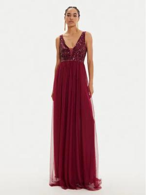 Rinascimento Abendkleid CFC012005200 Dunkelrot Regular Fit