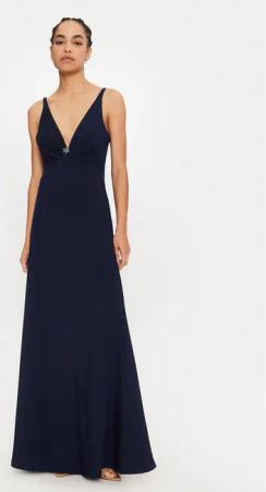 Rinascimento Abendkleid CFC0119827003 Dunkelblau Regular Fit