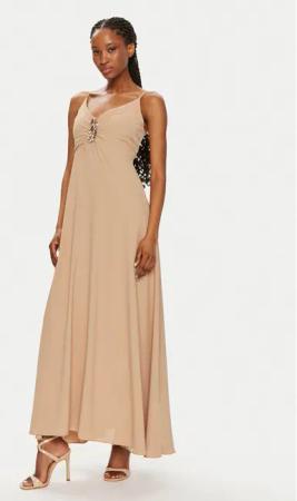 Rinascimento Abendkleid CFC0119076003 Beige Regular Fit
