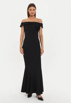 Rinascimento Abendkleid CFC0120003003 Schwarz Regular Fit
