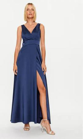 Rinascimento Abendkleid CFC0115202003 Dunkelblau Regular Fit
