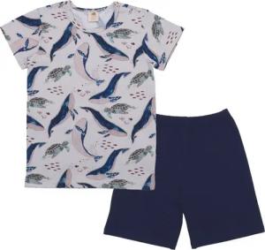 Walkiddy Schlafanzug Walkiddy Pyjama Schlafanzug Kurzarm Wal Alloverprint