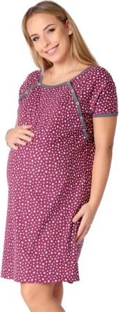 Be Mammy Umstandsnachthemd Damen Nachtkleid Umstandsmode Umstandsnachthemd Mutterschaft BE20-287 (1-tlg)