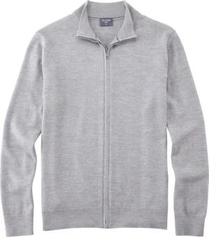 OLYMP Casual Strick Strickjacke Herren, Grau, , 3XL