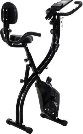 HOMCOM Fahrradtrainer schwarz Stahl
