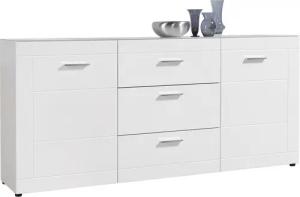 Sideboard Atlanta weiß Hochglanz perlweiß Optik B/H/T: ca. 192x88x40 cm
