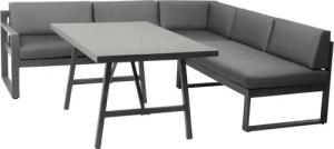 Acamp Loungeset Signature anthrazit Aluminium B/H/T: ca. 214x66x80 cm