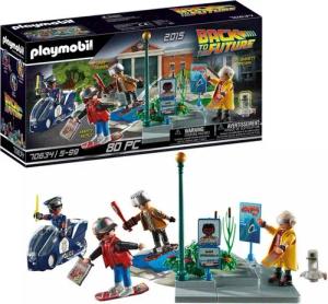 Playmobil® Spielwelt Back to the Future Verfolgung mit Hoverboard, 70634 Spiel-Set Figuren Marty Dr. Emmett Brown Griff Spielzeug-Set