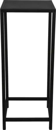 Beistelltisch Vera schwarz lackiert Metall B/H/T: ca. 25x60x25 cm