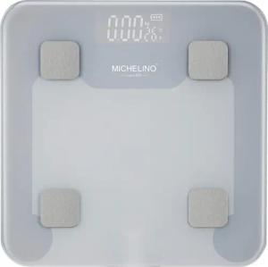 MICHELINO Personenwaage grau Glas B/L: ca. 30x30 cm