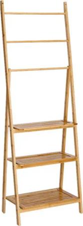 Zeller Leiter-Regal natur Bambus B/H/L: ca. 305x1535x53 cm