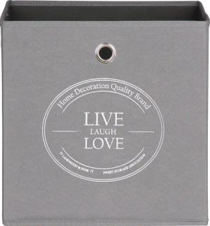 Motivbox Live anthrazit B/H/T: ca. 32x32x32 cm
