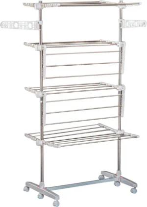 HOMCOM Wäscheständer silber