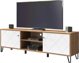 TV-Lowboard Touch Eiche Artisan Nachbildung weiß matt B/H/T: ca. 183x55x40 cm