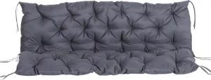 Outsunny Bankauflage dunkelgrau Baumwolle B/H/L: ca. 150x8x98 cm