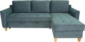 Funktionsecke Liv azur Microfaser B/H/T: ca. 231x86x150 cm