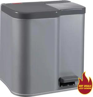 Abfalleimer silber