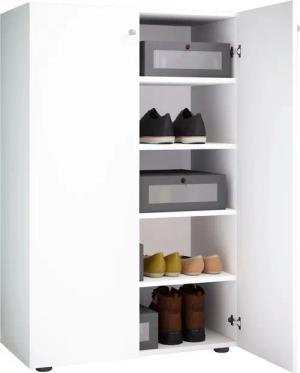 Schuhschrank Lona weiß B/H/T: ca. 70x110x39 cm