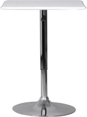 Tisch weiß Chrom verchromt MDF B/T: ca. 63x63 cm